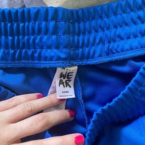 Zumba tear-away blue track varsity pants